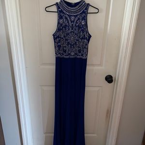 Long formal/prom dress. Royal/navy blue